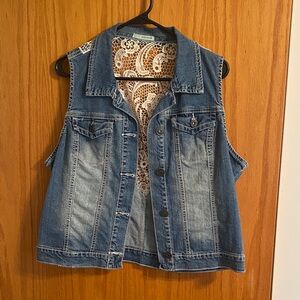 Denim Sleeveless Vest